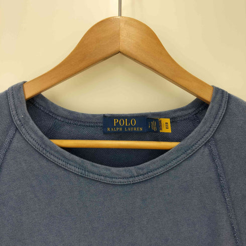 ポロラルフローレン POLO RALPH LAUREN ポニー 刺繍 ガーメントダイ ラグラン スリーブ クルーネック スウェット メンズ import:S