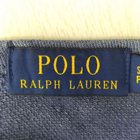 ポロラルフローレン POLO RALPH LAUREN ポニー 刺繍 ガーメントダイ ラグラン スリーブ クルーネック スウェット メンズ import:S