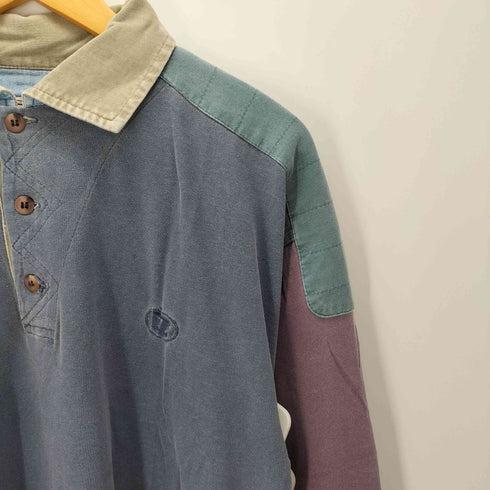 LINE7 刺繍ロゴ ラガーシャツ メンズ import:S