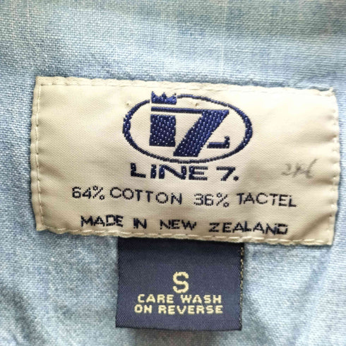 LINE7 刺繍ロゴ ラガーシャツ メンズ import:S