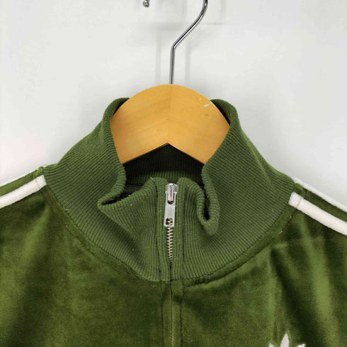 アディダス adidas 万国旗タグ ベロアトラックジャケット レディース import:M
