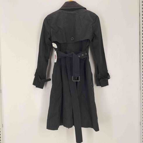 バーバリーブルーレーベル BURBERRY BLUE LABEL 00s 裏地チェック ライナーベスト付 トレンチコート レディース 36