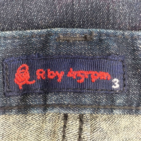 アールバイフォーティーファイブアールピーエム R by 45rpm インディゴ染めジップフライデニムパンツ レディース 3