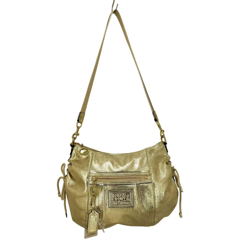 コーチ COACH POPPY Metallic Gold Jazzy Crossbody Bag レディース