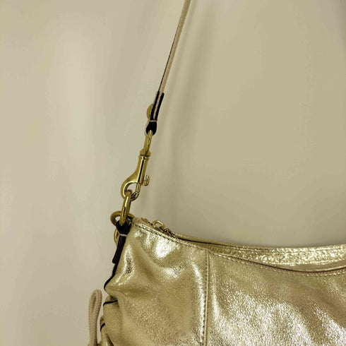 コーチ COACH POPPY Metallic Gold Jazzy Crossbody Bag レディース