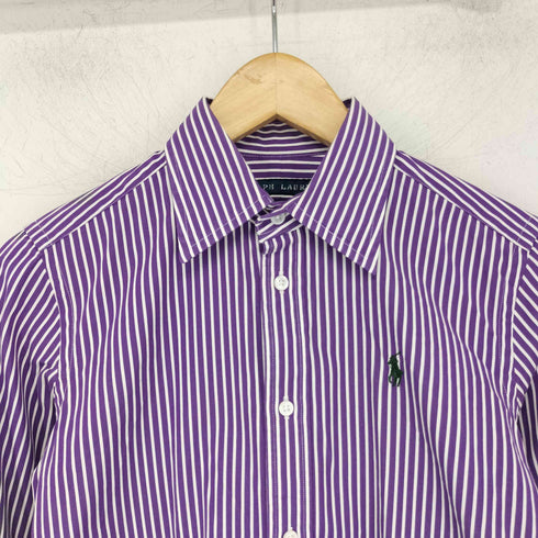 ラルフローレン RALPH LAUREN SLIM FIT ポニー刺繍 L/S シャツ レディース 2
