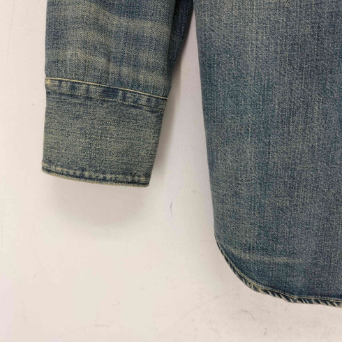 ラルフローレンパープルレーベル RALPH LAUREN PURPLE LABEL デニムウエスタンシャツ コンチョボタン スナップボタン デニム 長袖シャツ レディース 2