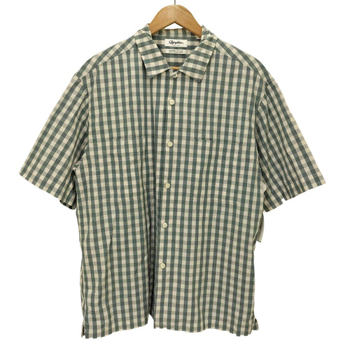 ジムフレックス GYMPHLEX S/S チェックシャツ ボックスシルエット メンズ JPN:L
