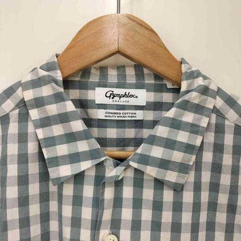 ジムフレックス GYMPHLEX S/S チェックシャツ ボックスシルエット メンズ JPN:L