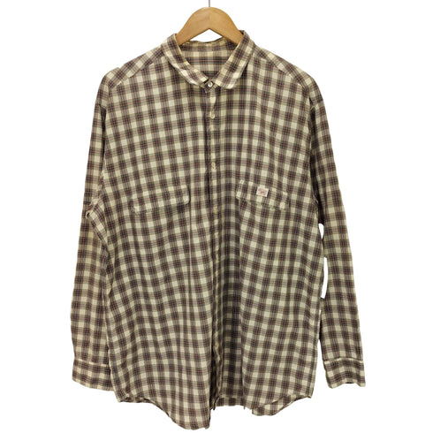 パパス papas シェルボタン フラップポケット チェック レギュラーカラー L/S シャツ メンズ JPN:L