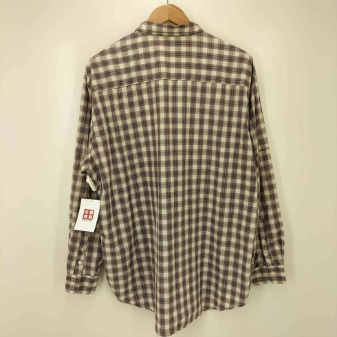 パパス papas シェルボタン フラップポケット チェック レギュラーカラー L/S シャツ メンズ JPN:L