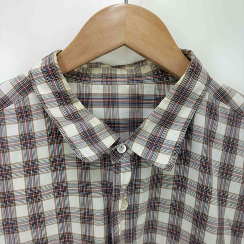 パパス papas シェルボタン フラップポケット チェック レギュラーカラー L/S シャツ メンズ JPN:L