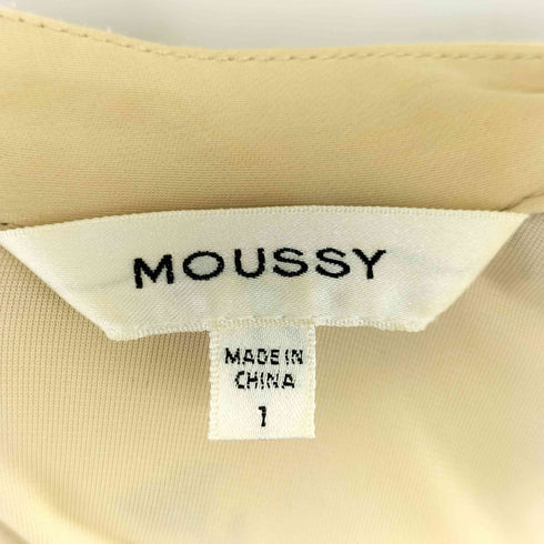 マウジー moussy 花柄刺繍 サテン ロングワンピース レディース JPN:1
