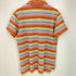 ポロバイラルフローレン Polo by RALPH LAUREN 90-00s CUSTOM FIT ポニー刺繍 マルチカラーボーダー 半袖ポロシャツ メンズ import:L