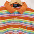 ポロバイラルフローレン Polo by RALPH LAUREN 90-00s CUSTOM FIT ポニー刺繍 マルチカラーボーダー 半袖ポロシャツ メンズ import:L