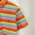 ポロバイラルフローレン Polo by RALPH LAUREN 90-00s CUSTOM FIT ポニー刺繍 マルチカラーボーダー 半袖ポロシャツ メンズ import:L