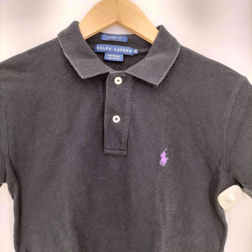 ラルフローレン RALPH LAUREN CLASSIC FIT ポニー刺繍 コットン 半袖 ポロシャツ レディース import:XS