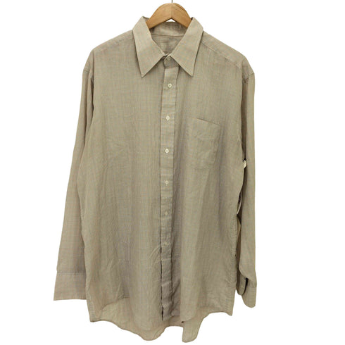パーマネントプレス Permanent Press 60-70S 襟芯 ポリエステル コットン L/S レギュラーカラーシャツ メンズ