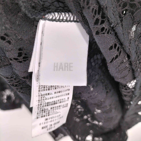 ハレ HARE チャイナレースシャツ レディース FREE