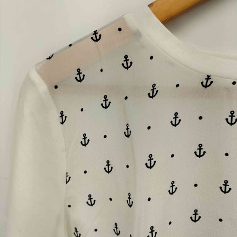 ウィークエンドマックスマーラ Weekend Max Mara 総柄 シルク 100 S/S Tシャツ レディース import:M
