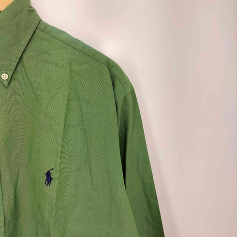 ラルフローレン RALPH LAUREN 90-00s YARMOUTH ポニー刺繍 ボタンダウン 長袖シャツ メンズ 15-33