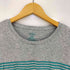 エルエルビーン L.L.Bean サイドスリット ボートネック ボーダー長袖カットソー レディース import:M