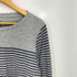 エルエルビーン L.L.Bean サイドスリット ボートネック ボーダー長袖カットソー レディース import:M