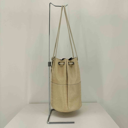 マルコマージ MARCO MASI イタリア製 MILANE クロコ型押し 巾着 ショルダー バッグ レディース