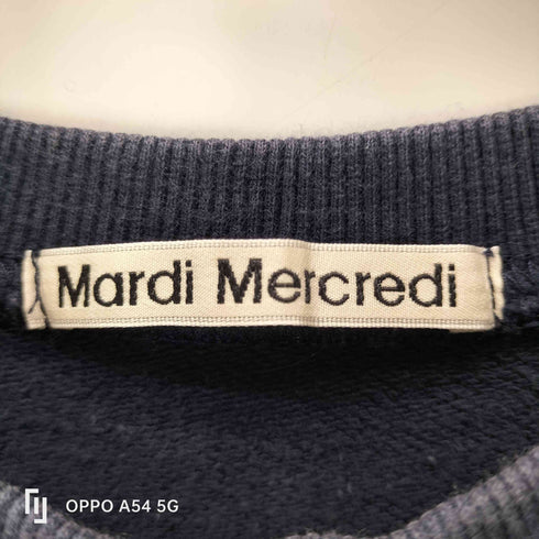 マルディメクルディ Mardi Mercredi プリントクルーネックスウェット レディース