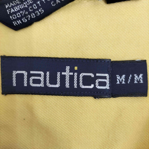 ノーティカ NAUTICA 90-00s ロゴ刺繍 ボタンダウン 長袖シャツ メンズ import:M