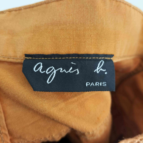 アニエスベー agnes b. 90S フランス製 黒タグ ジップフライ パンツ レディース FR:38-40