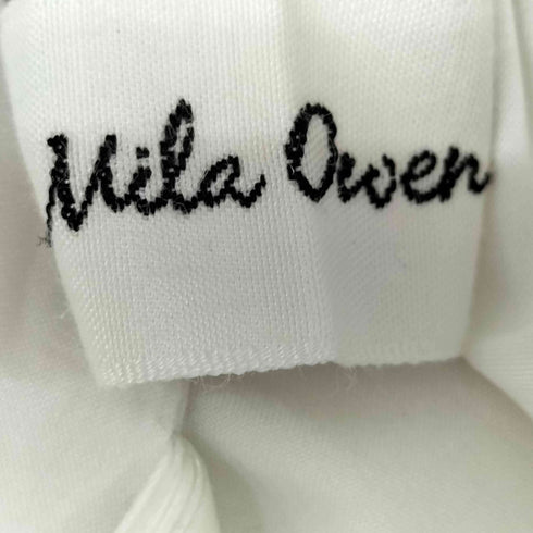 ミラオーウェン Mila Owen ニット ドッキング リネン フレア ワンピース レディース JPN:0
