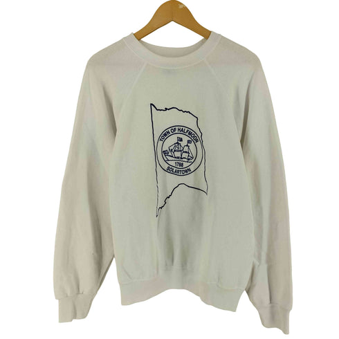タルテックス TULTEX 90s USA製 プリント ラグラン スウェット メンズ L
