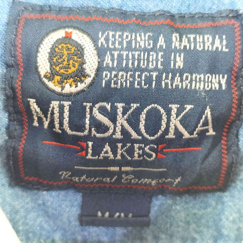 MUSKOKA LAKES デニム ウエスタンシャツ メンズ M