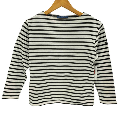 セントジェームス SAINT JAMES フランス製 ボートネック ボーダー バスクシャツ レディース JPN:XS