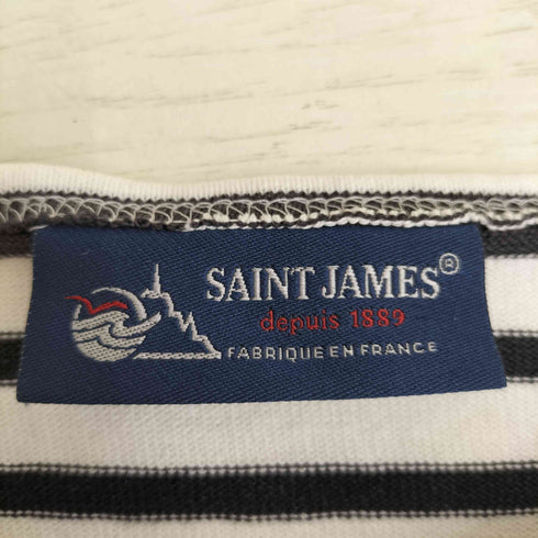 セントジェームス SAINT JAMES フランス製 ボートネック ボーダー バスクシャツ レディース JPN:XS