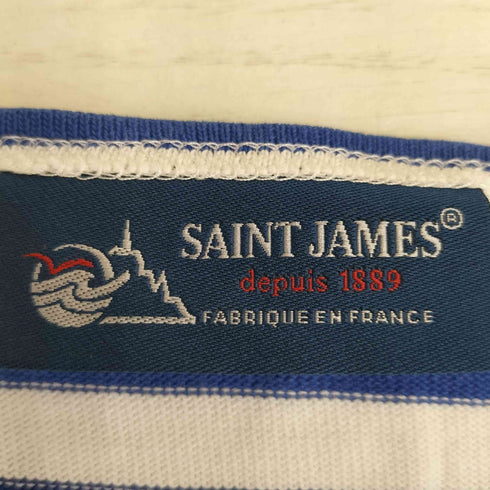 セントジェームス SAINT JAMES フランス製 ボートネック ボーダー バスクシャツ レディース JPN:XS