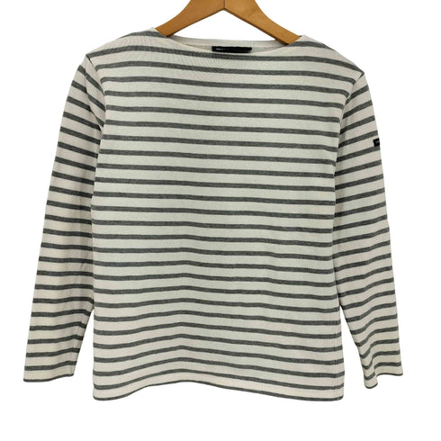 セントジェームス SAINT JAMES フランス製 ボートネック ボーダー バスクシャツ レディース JPN:XS