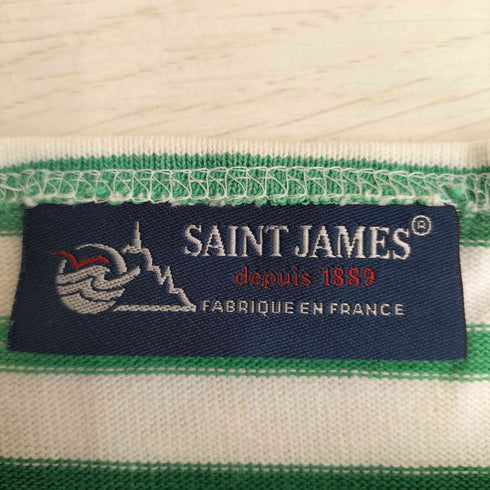 セントジェームス SAINT JAMES フランス製 ボートネック ボーダー バスクシャツ レディース JPN:XS