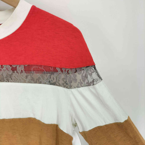 アンダーカバー UNDERCOVER レースドッキング プルオーバー ロング Tシャツ レディース