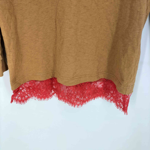 アンダーカバー UNDERCOVER レースドッキング プルオーバー ロング Tシャツ レディース
