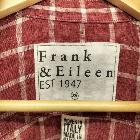 フランクアンドアイリーン Frank&Eileen BARRY リネン チェック シャツ レディース import:XS