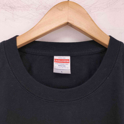 ユナイテッドアスレ UNITED ATHLE フロントプリント クルーネック Tシャツ メンズ L