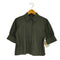 ザラ ZARA ポリエステル S/S クロップド シャツブラウス レディース import:S