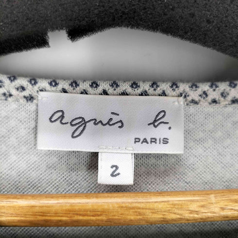 アニエスベー agnes b. PARIS 総柄ノースリーブチュニックワンピース レディース 2