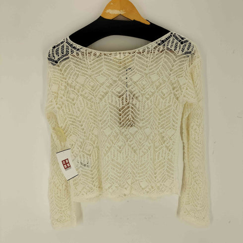 デニムアンドサプライラルフローレン DENIM&SUPPLY RALPH LAUREN クロシェ編みL/Sニットトップス レディース S