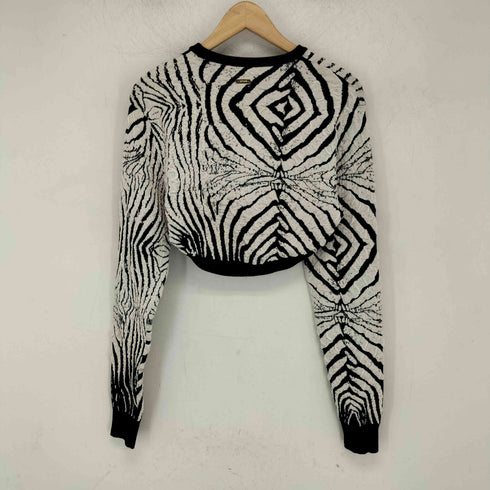 justcavalli MADE IN ITALY 幾何学模様ニット レディース S