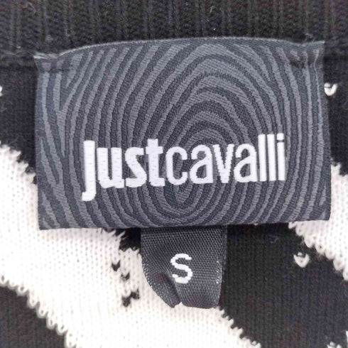 justcavalli MADE IN ITALY 幾何学模様ニット レディース S