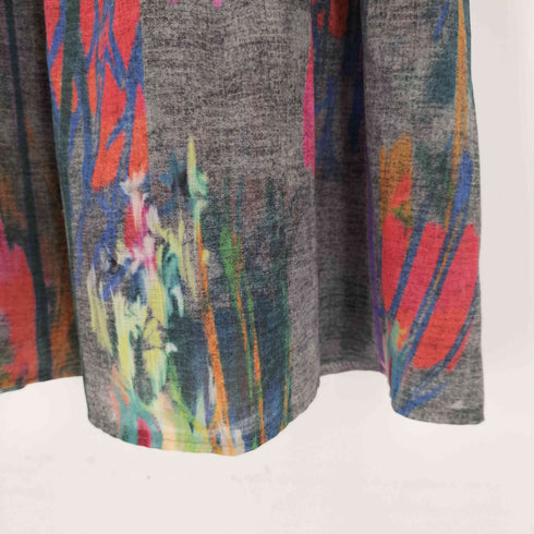 ポールスミスポール Paul Smith PAUL マルチカラー プリントシアースカート レディース 38