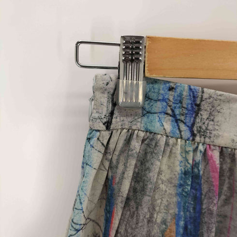 ポールスミスポール Paul Smith PAUL マルチカラー プリントシアースカート レディース 38